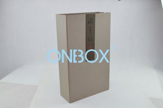 Grey Cardboard gift packaging boxes / chocolate case with magnetic closure