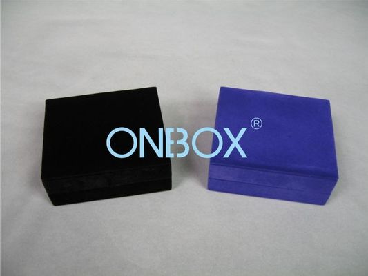 Purple plastic Luxury Packaging Boxes with suede fabric and foam insert