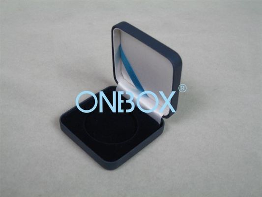 PU Leather Single Coin Luxury Packaging Boxes For Gold / Silver Coins Storage