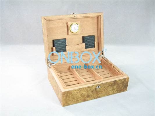 High gloss wooden cigar storage case , wood packing boxes for chocolates or cosmetic