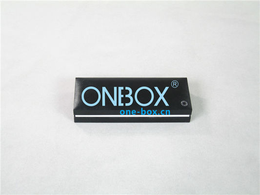 Eco Plastic pen packaging box ,, black art paper Luxury Packaging Boxes with faux suede insert