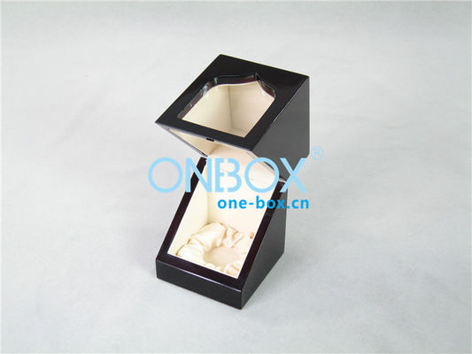 Eco Recycled Luxury Packaging Boxes / wooden perfume display box with gloss painting