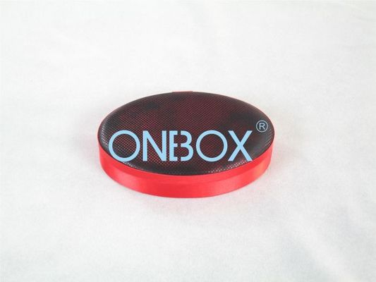 Oval Satin small cardboard gift boxes necklace jewelry storage