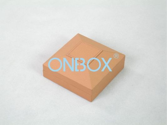 Luxury jewelry packaging boxes , leatherette paper bangle holder box
