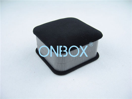 Black / Grey Jewelry Packaging Boxes Soft Top Design Female Pendant