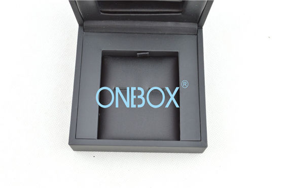 Unique Black Touch Paper Jewellery Gift Boxes Removable Insert Pads For Earrings And Eardrops