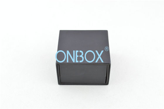 Ring And Earrings Luxury Black Touch Paper Jewellery Gift Boxes Double Insert Pads