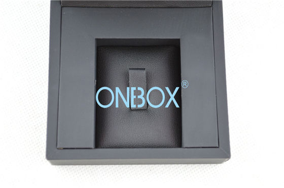 Ring And Earrings Luxury Black Touch Paper Jewellery Gift Boxes Double Insert Pads