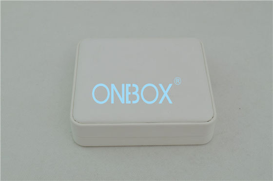 Competitive Elegant White PU  Painted Jewelry Boxes Soft Top Design For Female Necklace Packing