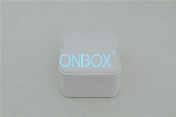 Female Bangle White PU Jewelry Packaging Boxes Customized Insert Design