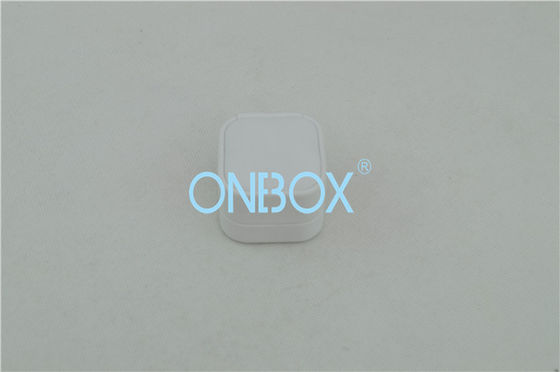 Women Earring Packing Unique Tiny White PU Jewelry Packaging Boxes Removable Insert