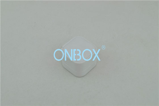 Women Earring Packing Unique Tiny White PU Jewelry Packaging Boxes Removable Insert
