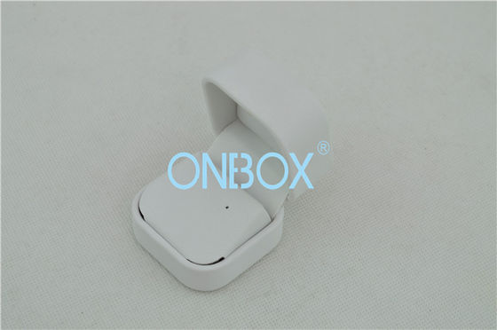 Women Earring Packing Unique Tiny White PU Jewelry Packaging Boxes Removable Insert