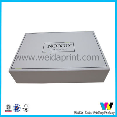 Double Sided Glossy Paper Packaging Boxes Collapsible on Four Edges , Flat Packaging