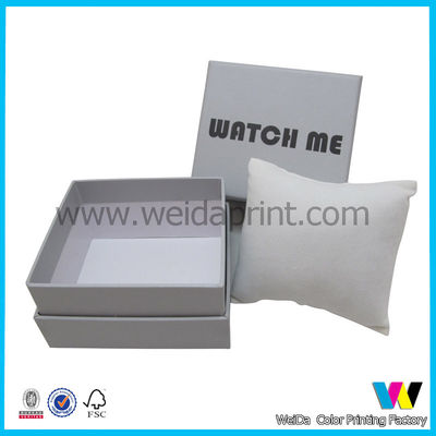Watch Display Matt Laminated Paper Packaging Boxes with Inner Pillow