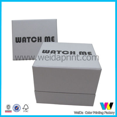 Watch Display Matt Laminated Paper Packaging Boxes with Inner Pillow