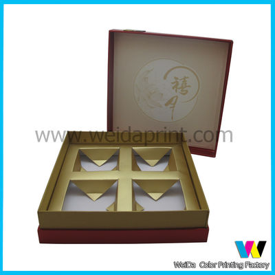 Exquisite Red Matte Lamination  Paper Packaging Boxes for Tea