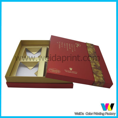 Exquisite Red Matte Lamination  Paper Packaging Boxes for Tea