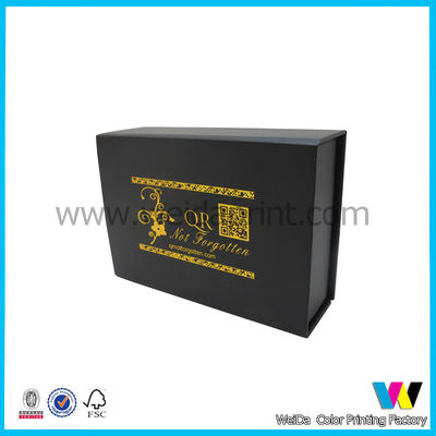 Hard Cardboard Paper Packaging Box with Black Sponge Tray Inside