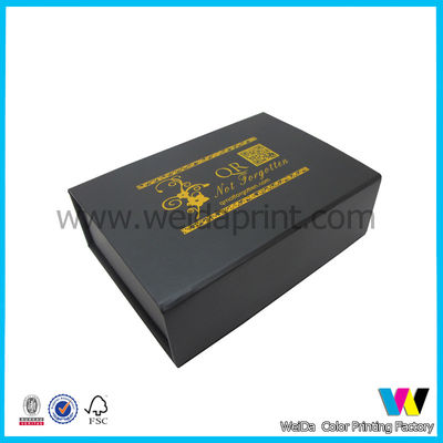 Hard Cardboard Paper Packaging Box with Black Sponge Tray Inside