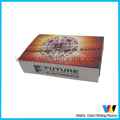 Small Electronic Cardboard Paper Packaging Box with Black Sponge Tray Inside