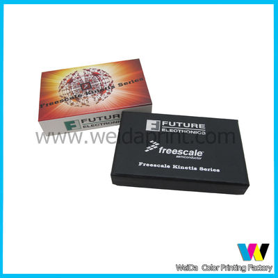 Small Electronic Cardboard Paper Packaging Box with Black Sponge Tray Inside