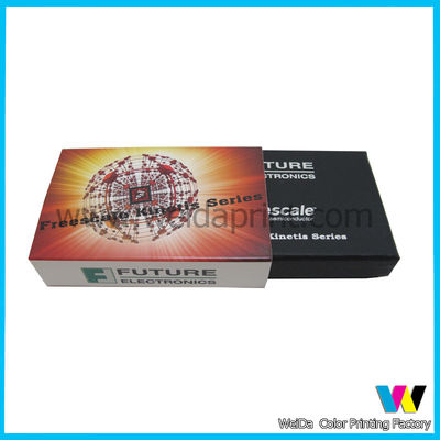 Small Electronic Cardboard Paper Packaging Box with Black Sponge Tray Inside