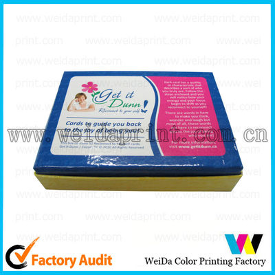 Glossy Colorful Personalized Design Paper Packaging Boxes to Pack Playing Card