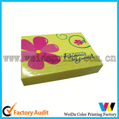 Glossy Colorful Personalized Design Paper Packaging Boxes to Pack Playing Card
