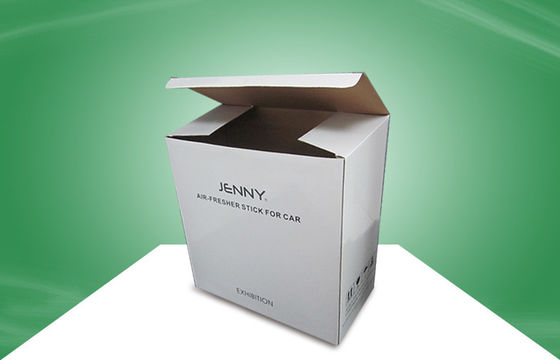 White Recycled Paper Packaging Cardboard Boxes for Floating Display , UV Coating