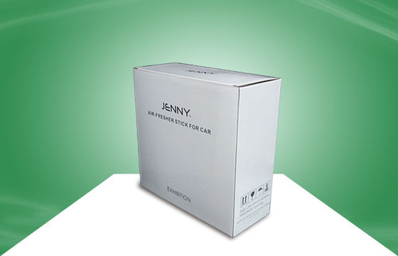 White Recycled Paper Packaging Cardboard Boxes for Floating Display , UV Coating