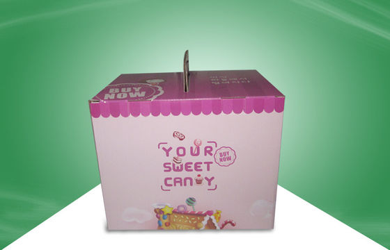 Small Recyclable Corrugated Paper Food Packaging Boxes OEM / ODM with PET Sheet