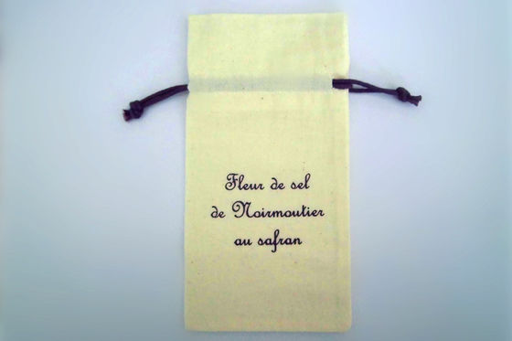 Cotton Pouch For Food Packing Drawstring Cotton Bag , Custom Reusable Food Pouch