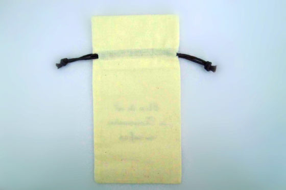 Cotton Pouch For Food Packing Drawstring Cotton Bag , Custom Reusable Food Pouch