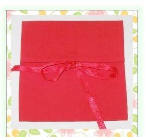 Gift Cotton Drawstring Pouch Closed With Ribbon , Custom String Bags