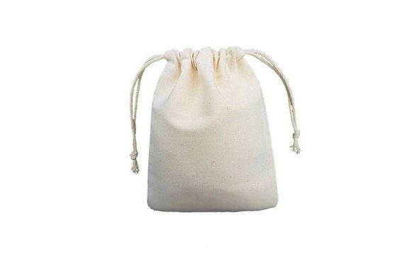 Cute Jewelry Cotton Drawstring Pouch 15 inches by 17 inches , Cotton Jewelry Pouches For Promotion