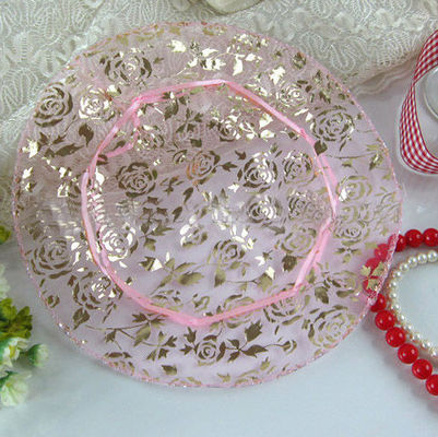 Drawstring Round Pouch Organza, round organza bags, organza favor bag