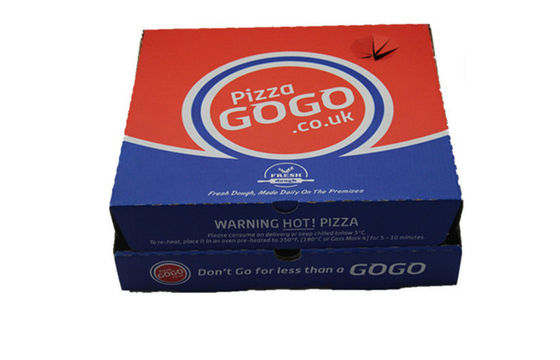 Custom 10 Inch Paper Packaging Boxes , Round Pizza Packaging Box 150gsm