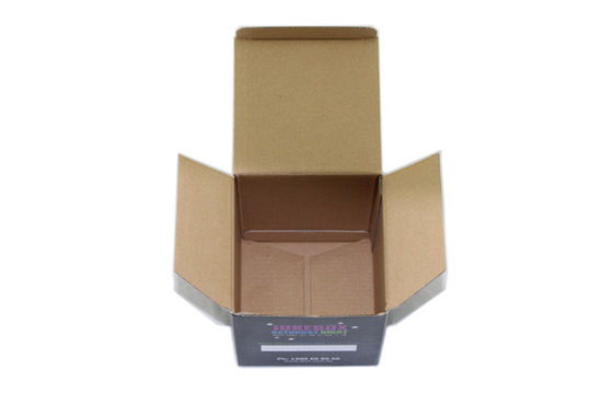 Black Paper Gift Box / Corrugated Print Packaging Boxes For Electronics