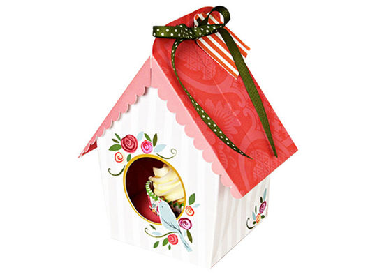 Environmental Cupcake Paper Packaging Boxes Trays Insert , Glossy Lamination