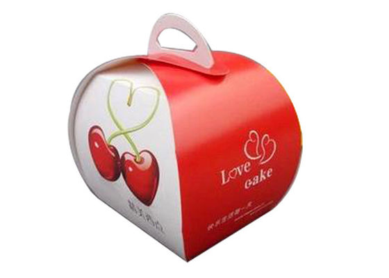 Empty Portable Matt Lamination Eco-friendly Paper Cake Packing Box