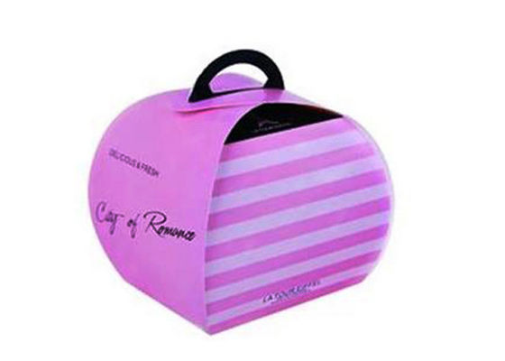 Empty Portable Matt Lamination Eco-friendly Paper Cake Packing Box