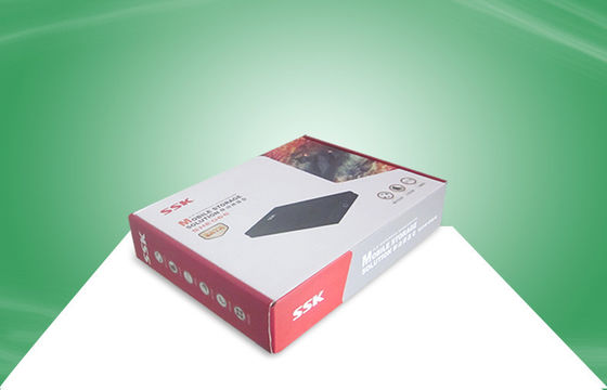 Recyclable Corrugated Cardboard Paper Packaging Boxes With Flock Finish Vacuum Formed Insert