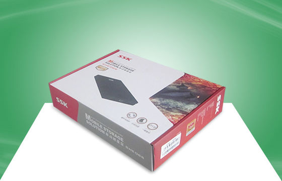 Recyclable Corrugated Cardboard Paper Packaging Boxes With Flock Finish Vacuum Formed Insert