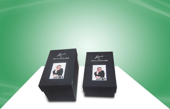Black Rigid Gift Box Paper Packaging Boxes With Matt PP Lamination For Promoting Fashion Items
