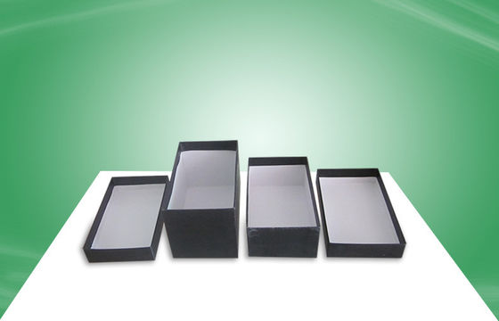 Black Rigid Gift Box Paper Packaging Boxes With Matt PP Lamination For Promoting Fashion Items