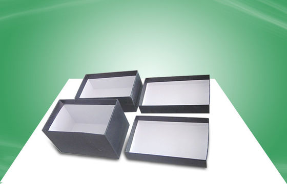 Black Rigid Gift Box Paper Packaging Boxes With Matt PP Lamination For Promoting Fashion Items