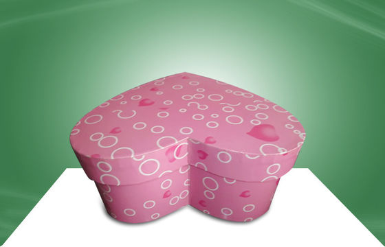 Heart - shape Strong Recyclable Gift Box Paper Packaging Boxes Made By Hard Grey Board