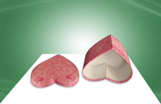 Heart - shape Strong Recyclable Gift Box Paper Packaging Boxes Made By Hard Grey Board
