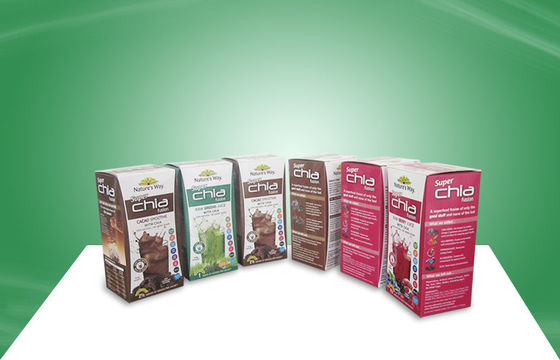 Fruit Juice Paper Packaging Boxes Recyclable with Auto - lock